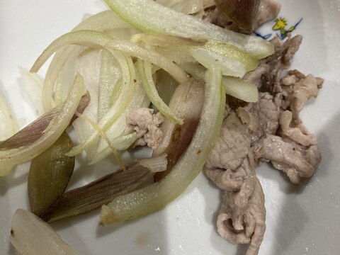 お弁当に✴︎みょうがと豚肉の炒めもの